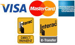 We Gladly Accept Visa, Mastercard and AMEX